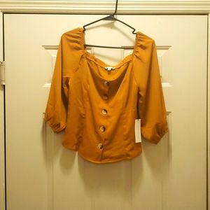 Golden Yellow half top